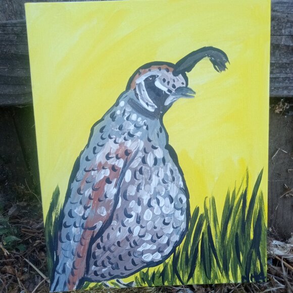 Quail Portrait Painting - Picture 4 of 9
